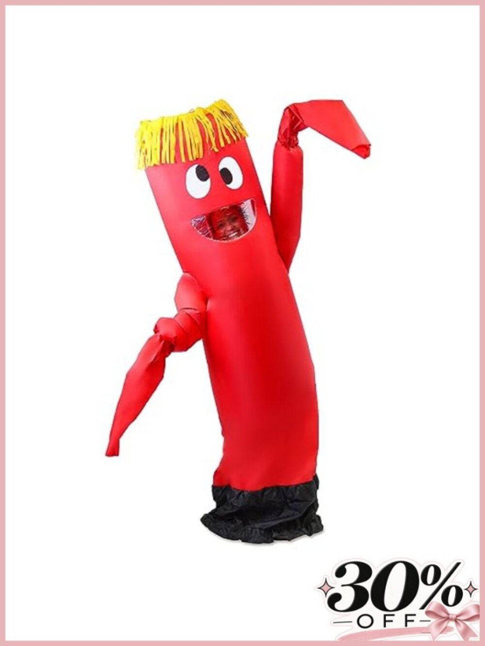 Inflatable Tube Man Costume Adult Halloween Cosplay